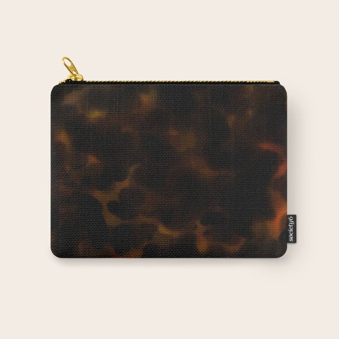 Tortoise Shell Dark Red Carry All Pouch Gallery Image 1