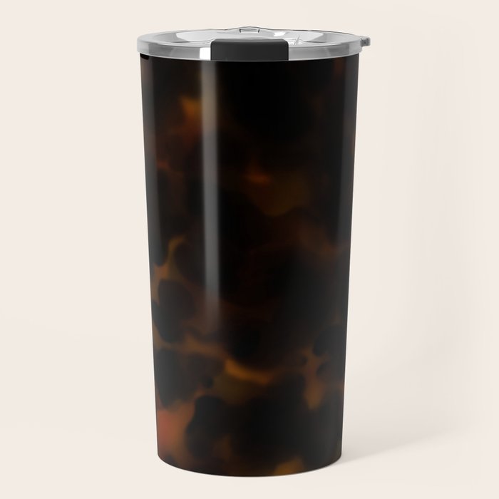 Tortoise Shell Dark Red Travel Mug Gallery Image 1