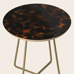 Tortoise Shell Dark Red Side Table Gallery Image 2