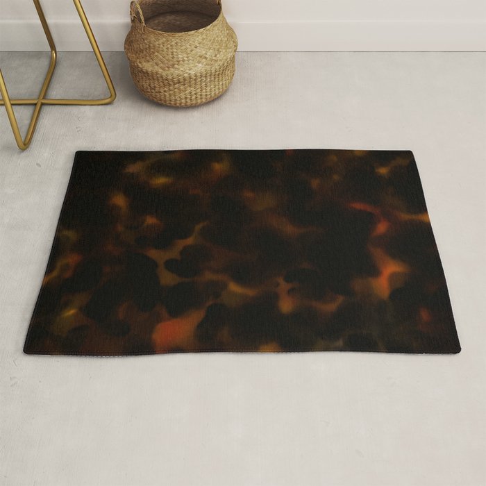 Tortoise Shell Dark Red Rug Gallery Image 1