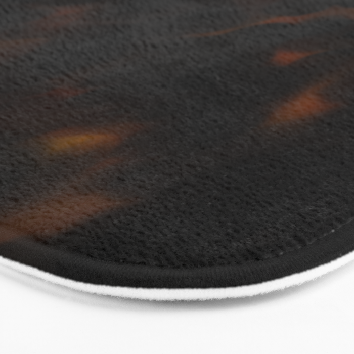 Tortoise Shell Dark Red Bath Mat Gallery Image 3