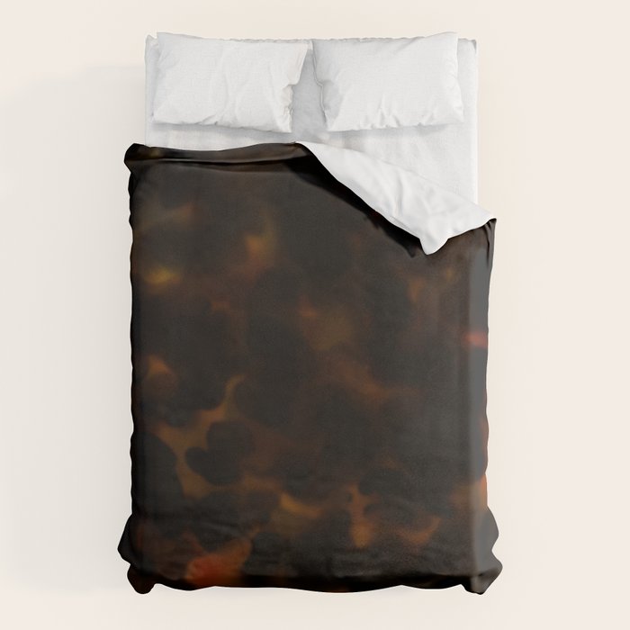 Tortoise Shell Dark Red Duvet Cover Gallery Image 1
