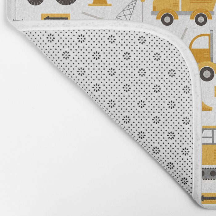 Construction Trucks Bath Mat Gallery Image 2