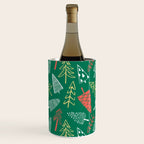 Christmas pine tree doodle pattern Wine Chiller Gallery Image 3