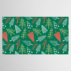 Christmas pine tree doodle pattern Tablecloth Gallery Image 2