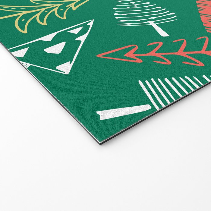 Christmas pine tree doodle pattern Welcome Mat Gallery Image 2
