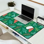 Christmas pine tree doodle pattern Desk Mat Gallery Image 2