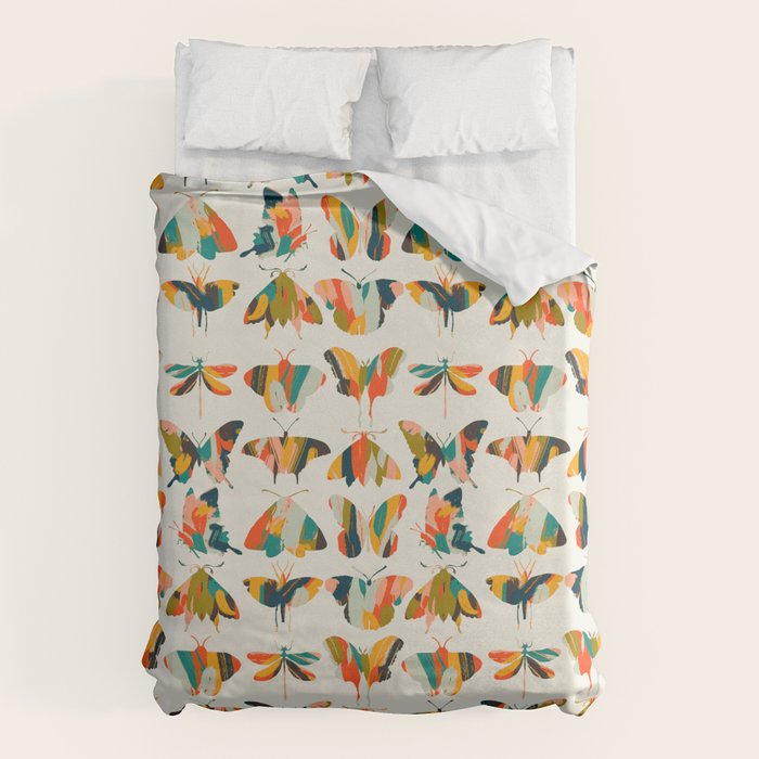 colorful butterflies Duvet Cover Gallery Image 1