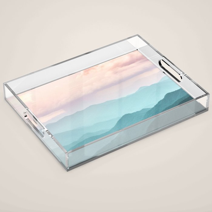 Smoky Mountain National Park Sunset Layers II - Nature Photography Acrylic Tray Gallery Image 1
