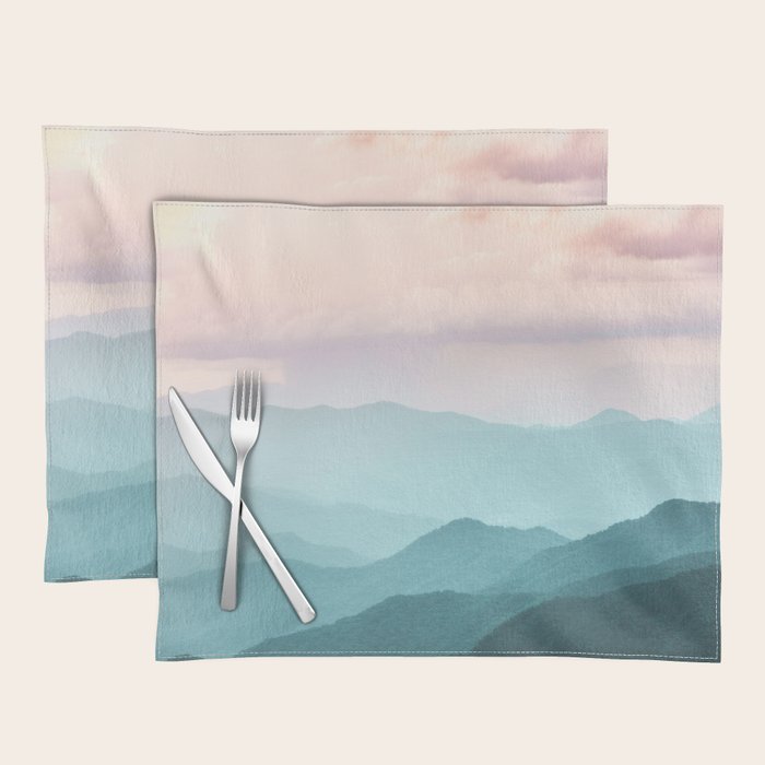 Smoky Mountain National Park Sunset Layers II - Nature Photography Placemat Gallery Image 1