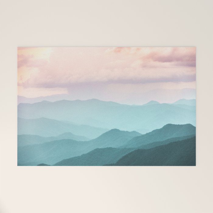 Smoky Mountain National Park Sunset Layers II - Nature Photography Welcome Mat Gallery Image 1