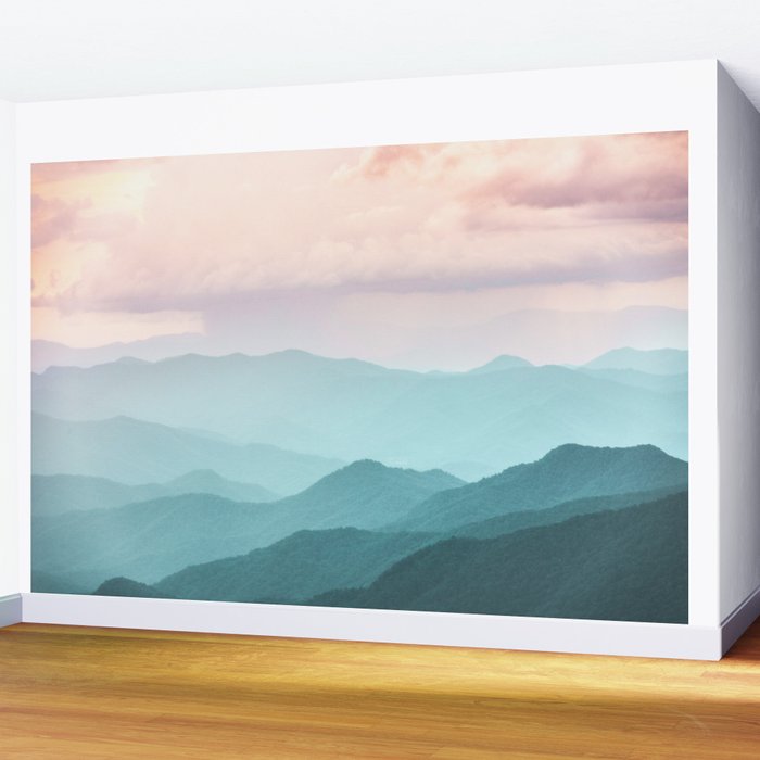 Smoky Mountain National Park Sunset Layers II - Nature Photography Wall Mural Gallery Image 2