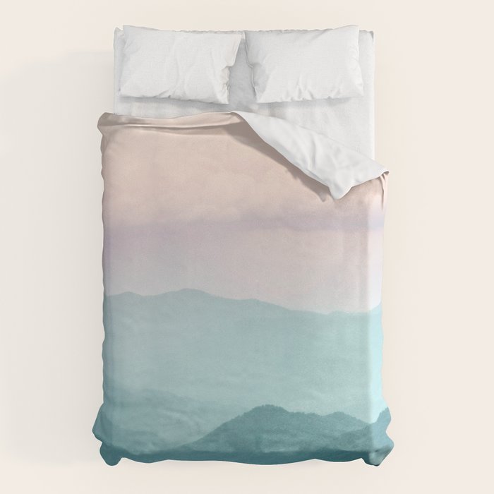 Smoky Mountain National Park Sunset Layers II - Nature Photography Duvet Cover Gallery Image 6