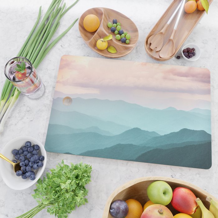 Smoky Mountain National Park Sunset Layers II - Nature Photography Cutting Board Gallery Image 2