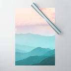 Smoky Mountain National Park Sunset Layers II - Nature Photography Wrapping Paper Gallery Image 1