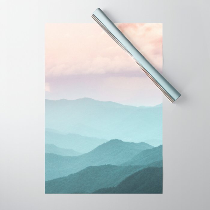 Smoky Mountain National Park Sunset Layers II - Nature Photography Wrapping Paper Gallery Image 1