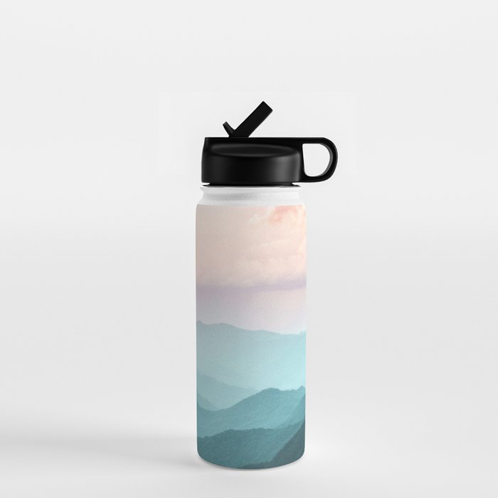 Smoky Mountain National Park Sunset Layers II - Nature Photography Water Bottle Gallery Image 1