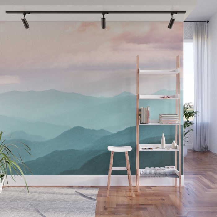 Smoky Mountain National Park Sunset Layers II - Nature Photography Wall Mural Gallery Image 1