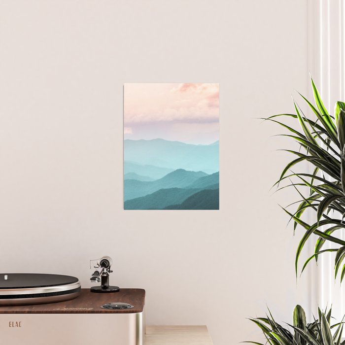 Smoky Mountain National Park Sunset Layers II - Nature Photography Poster Gallery Image 2