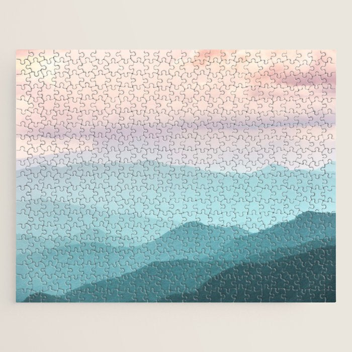 Smoky Mountain National Park Sunset Layers II - Nature Photography Jigsaw Puzzle Gallery Image 1