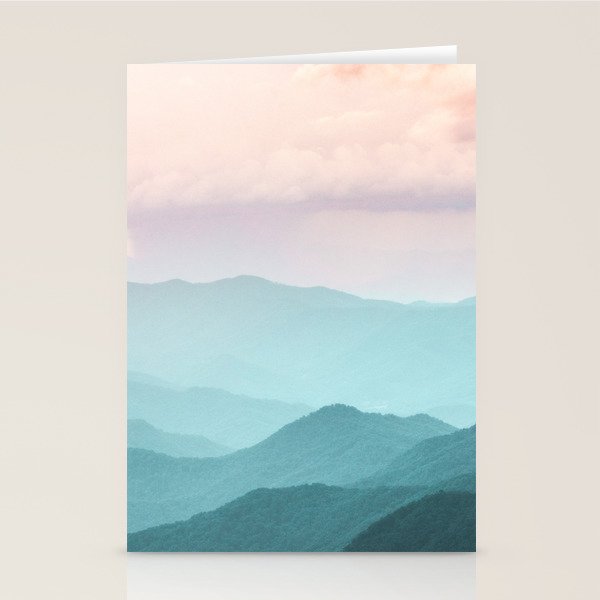 Smoky Mountain National Park Sunset Layers II - Nature Photography Stationery Card Gallery Image 1