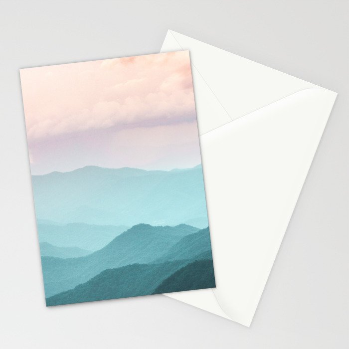 Smoky Mountain National Park Sunset Layers II - Nature Photography Stationery Card Gallery Image 2