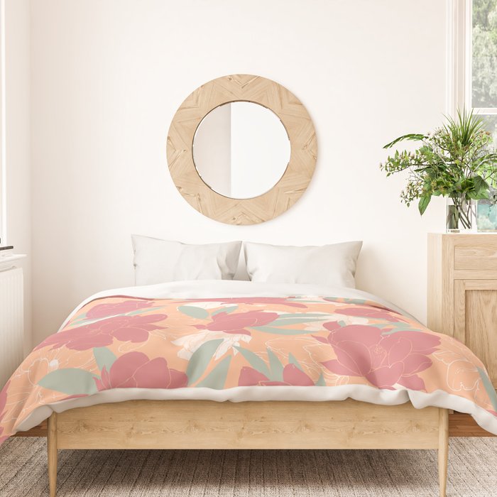Big floral blossoms PF3 Duvet Cover Gallery Image 3