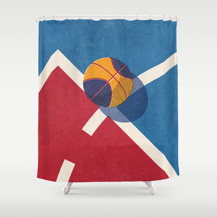 BALLS - Basketball - Street - II Shower Curtain Gallery Image 1
