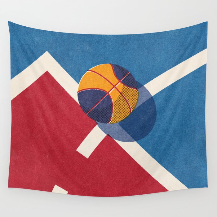 BALLS - Basketball - Street - II Wall Tapestry Gallery Image 4