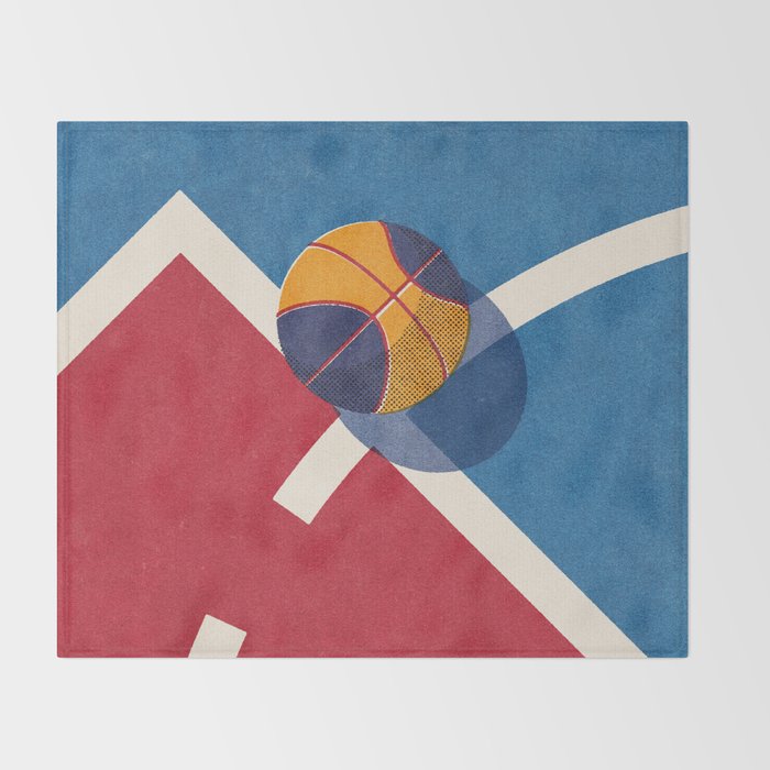 BALLS - Basketball - Street - II Throw Blanket Gallery Image 2