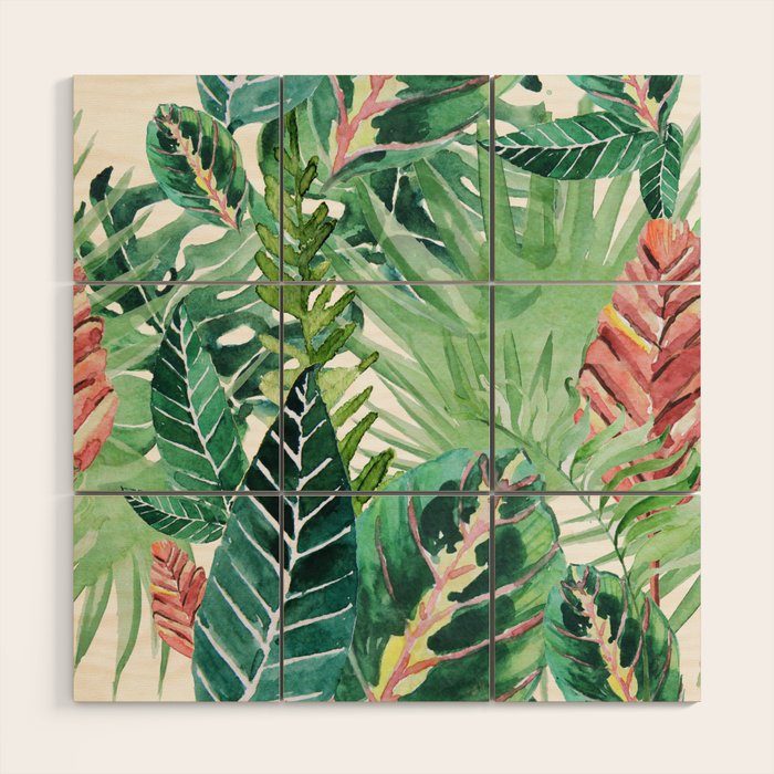 Havana jungle Wood Wall Art Gallery Image 1