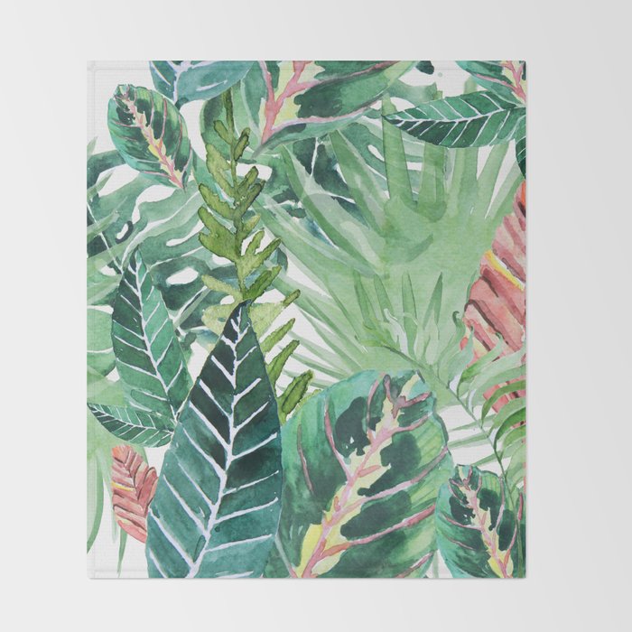 Havana jungle Throw Blanket Gallery Image 2