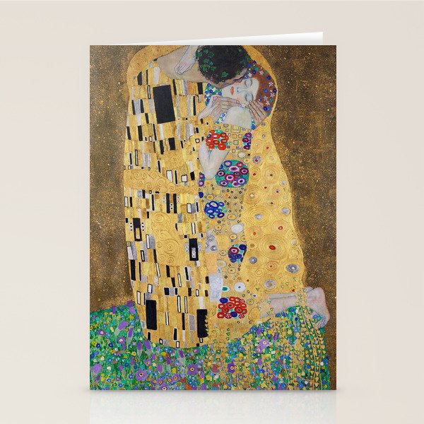 Gustav Klimt: "The Kiss" (1907-1908) Stationery Card Gallery Image 2