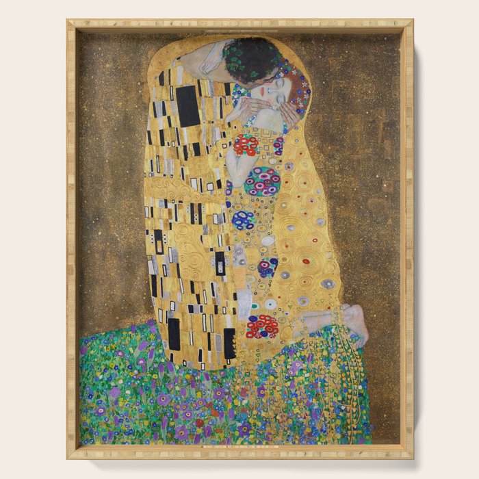 Gustav Klimt: "The Kiss" (1907-1908) Serving Tray Gallery Image 1