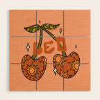 Leo Cherries Wood Wall Art Gallery Image 1