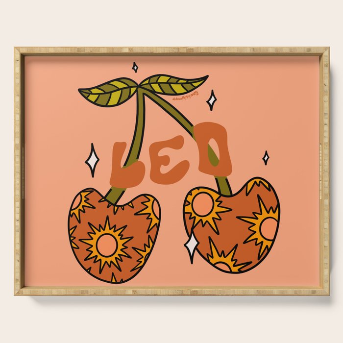 Leo Cherries Serving Tray Gallery Image 1