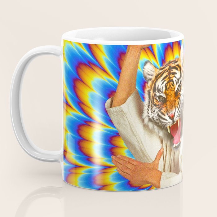 Fighting Tiger - Optical illusion  Coffee Mug Gallery Image 3