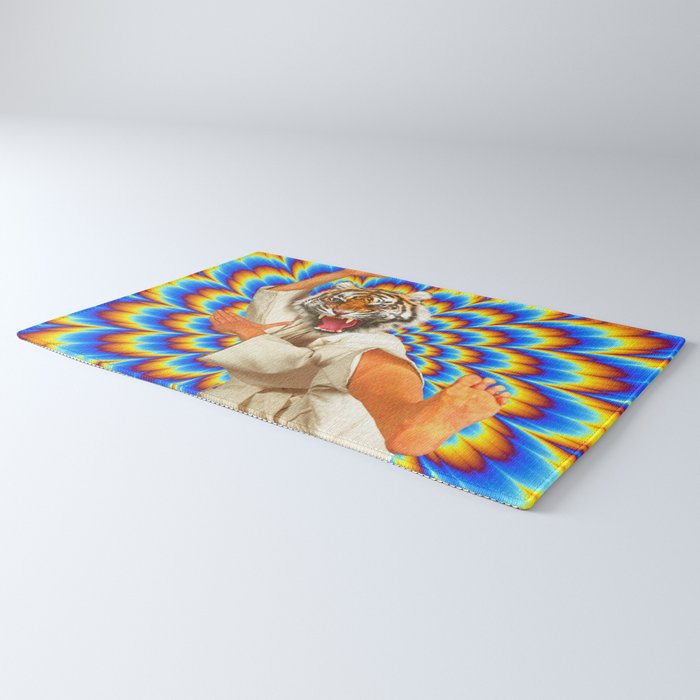 Fighting Tiger - Optical illusion  Rug Gallery Image 3