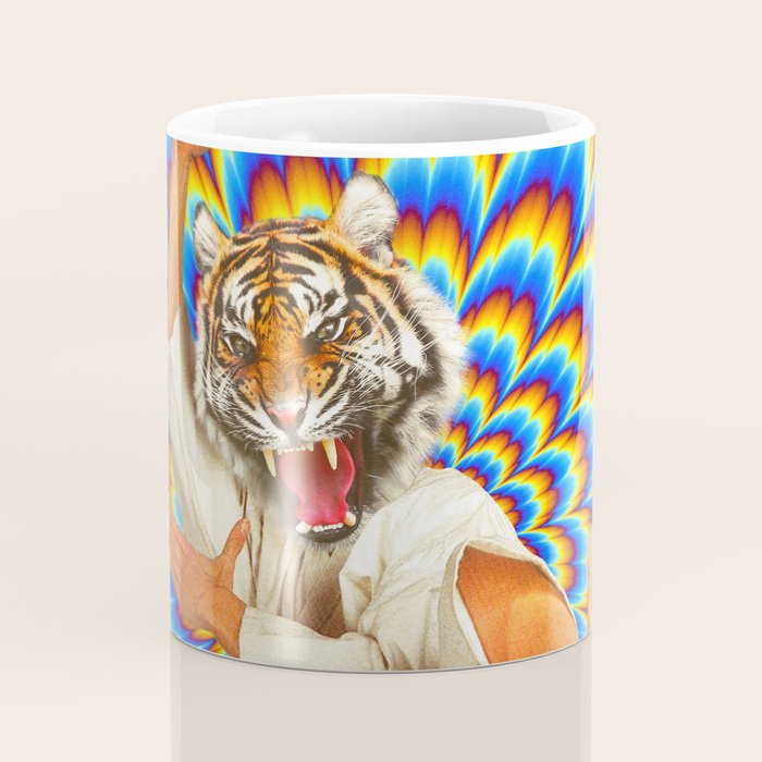 Fighting Tiger - Optical illusion  Coffee Mug Gallery Image 4