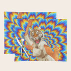 Fighting Tiger - Optical illusion  Placemat Gallery Image 1