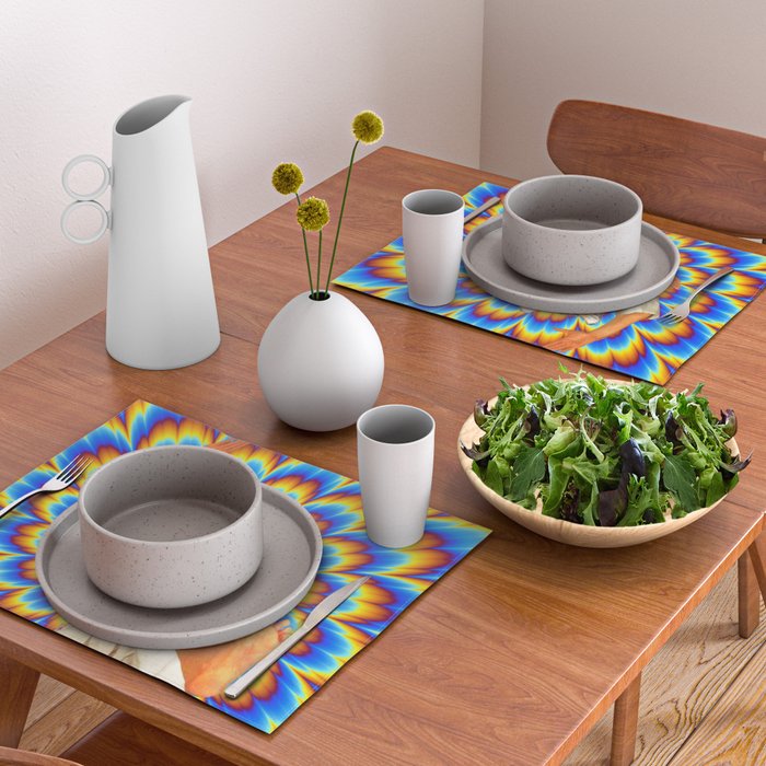 Fighting Tiger - Optical illusion  Placemat Gallery Image 2