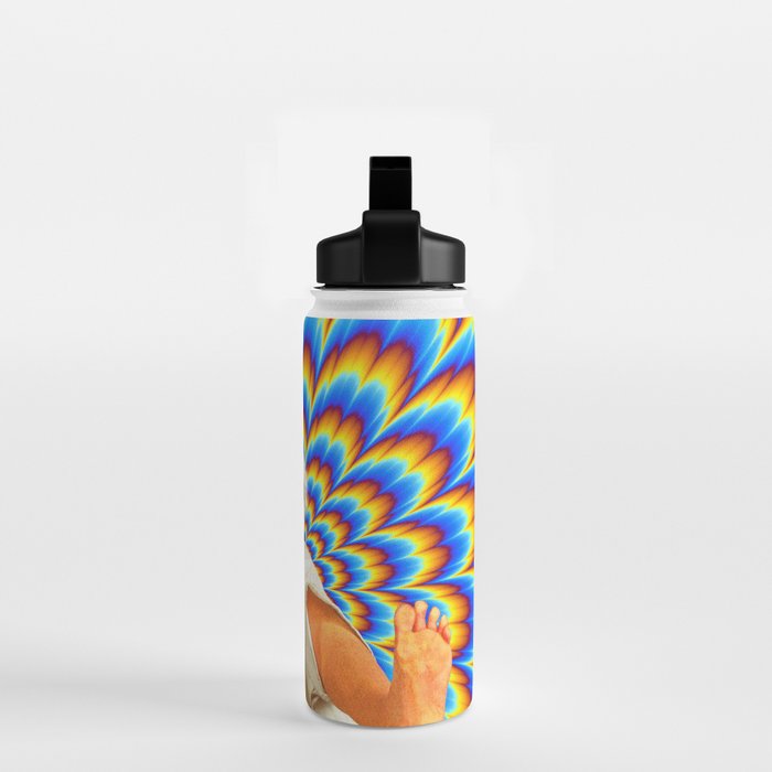 Fighting Tiger - Optical illusion  Water Bottle Gallery Image 2