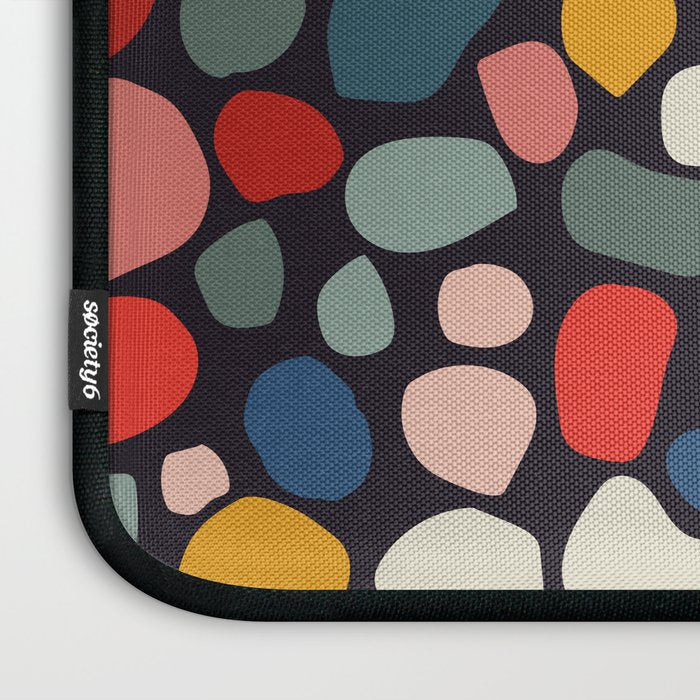 Pebbles abstract pattern Laptop Sleeve Gallery Image 3