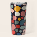Pebbles abstract pattern Travel Mug Gallery Image 2