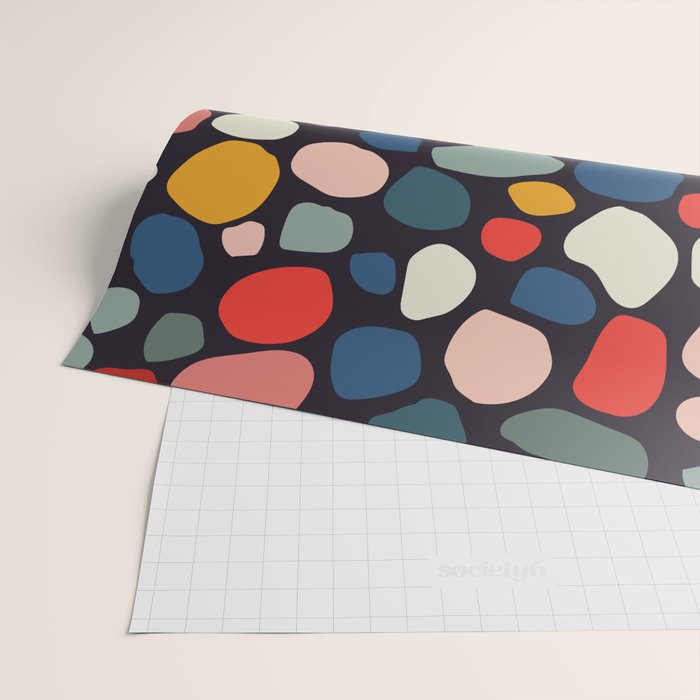 Pebbles abstract pattern Wrapping Paper Gallery Image 2