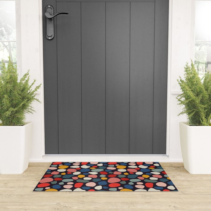 Pebbles abstract pattern Welcome Mat Gallery Image 3
