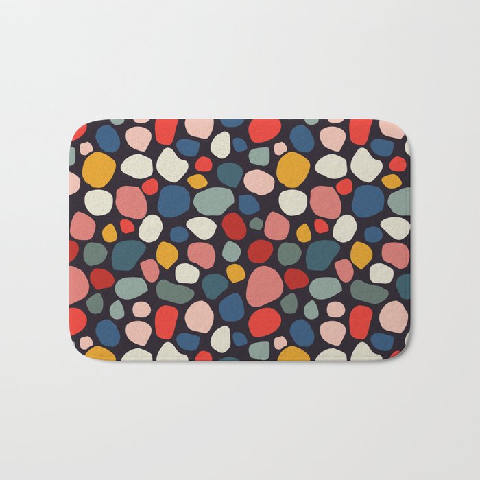 Pebbles abstract pattern Bath Mat Gallery Image 1
