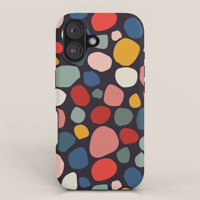 Pebbles abstract pattern iPhone Case Gallery Image 1