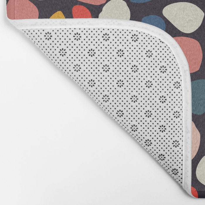 Pebbles abstract pattern Bath Mat Gallery Image 2