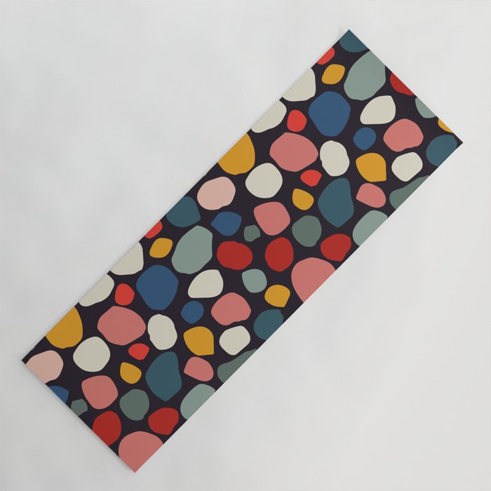 Pebbles abstract pattern Yoga Mat Gallery Image 1